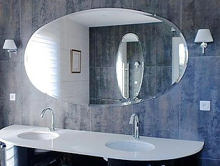 Зеркало для ванной комнаты, большое, овальное, заказать в Харькове